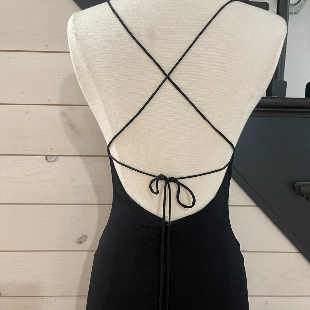 Free People Simone Maxi Dress in Black NWT Size XS 0 - Picture 9 of 10